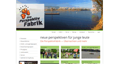 Desktop Screenshot of perspektivfabrik.de