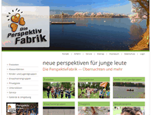 Tablet Screenshot of perspektivfabrik.de